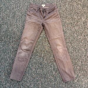 J. Crew Toothpick Skinny Jeans - Gray Wash